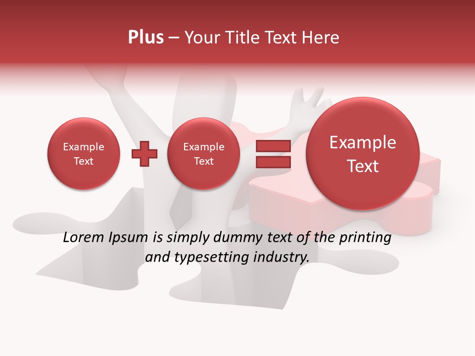 Puzzle Icon Leadership PowerPoint Template