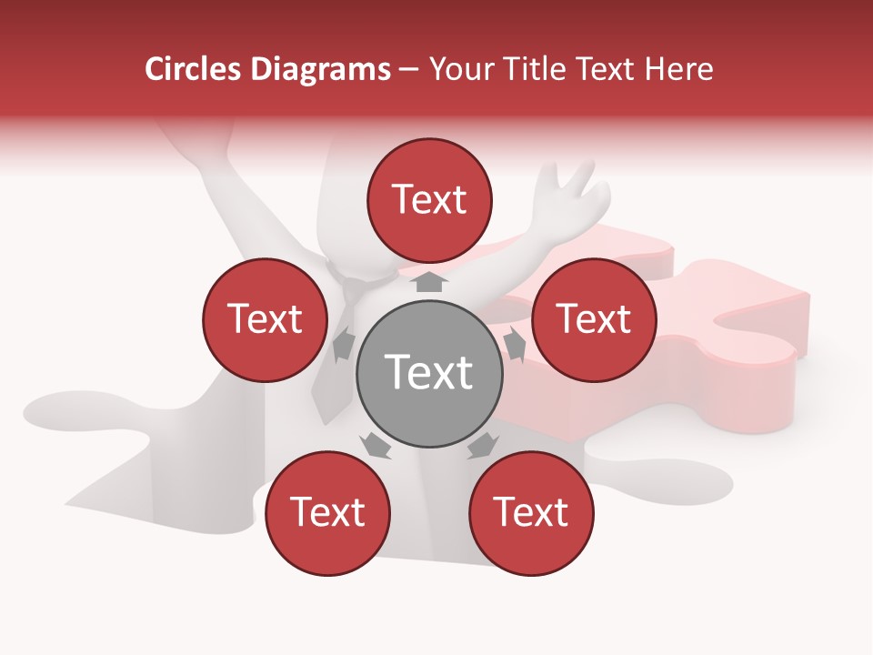 Puzzle Icon Leadership PowerPoint Template