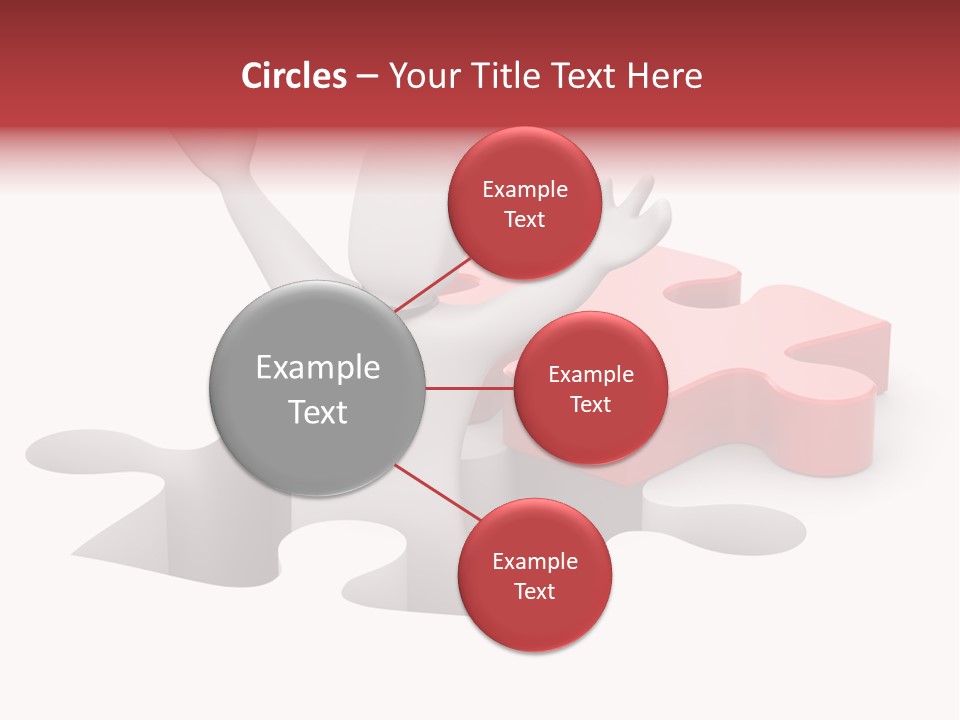 Puzzle Icon Leadership PowerPoint Template