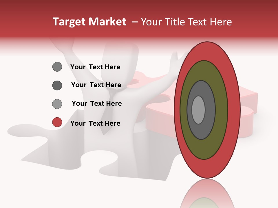 Puzzle Icon Leadership PowerPoint Template