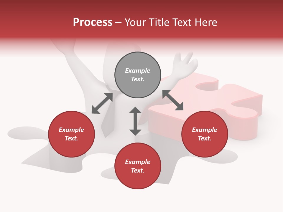 Puzzle Icon Leadership PowerPoint Template