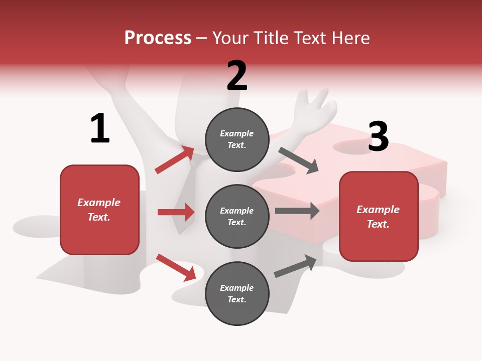 Puzzle Icon Leadership PowerPoint Template
