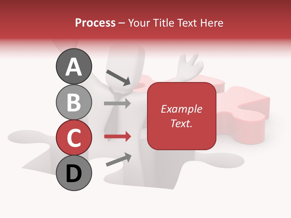 Puzzle Icon Leadership PowerPoint Template
