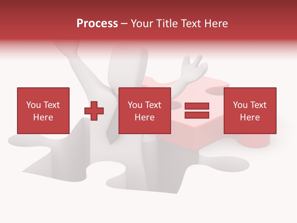 Puzzle Icon Leadership PowerPoint Template