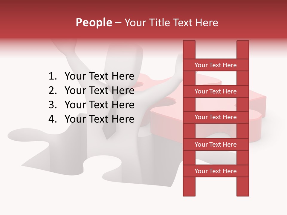 Puzzle Icon Leadership PowerPoint Template
