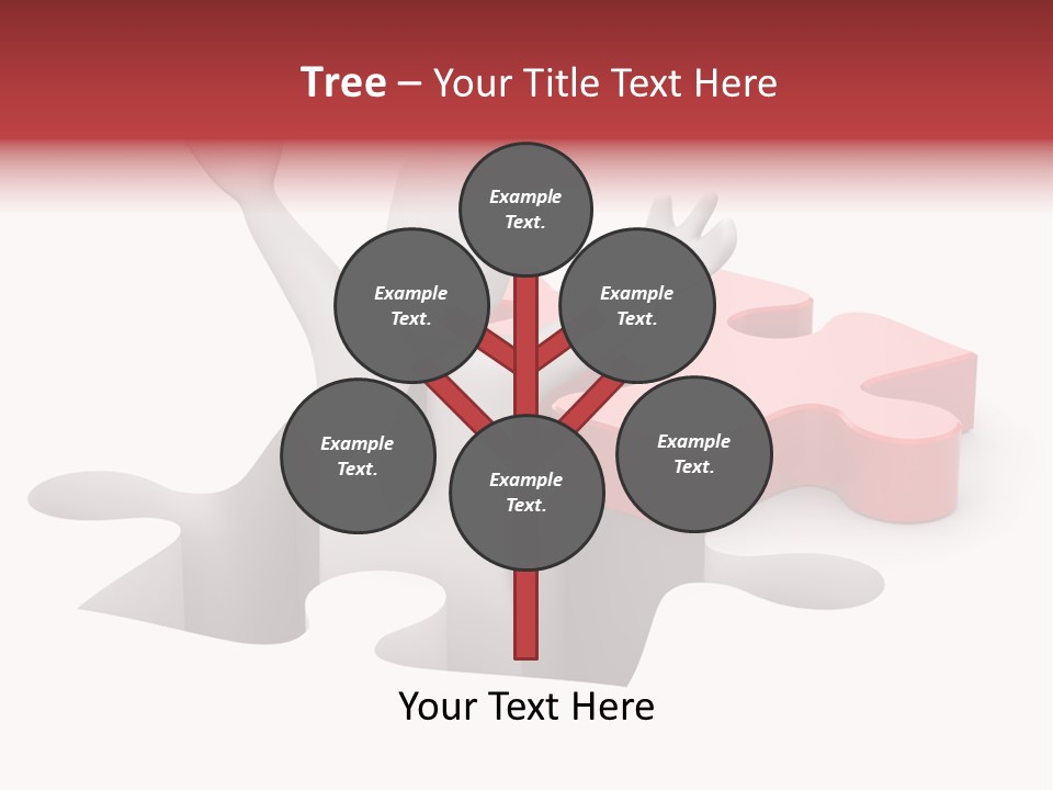 Puzzle Icon Leadership PowerPoint Template