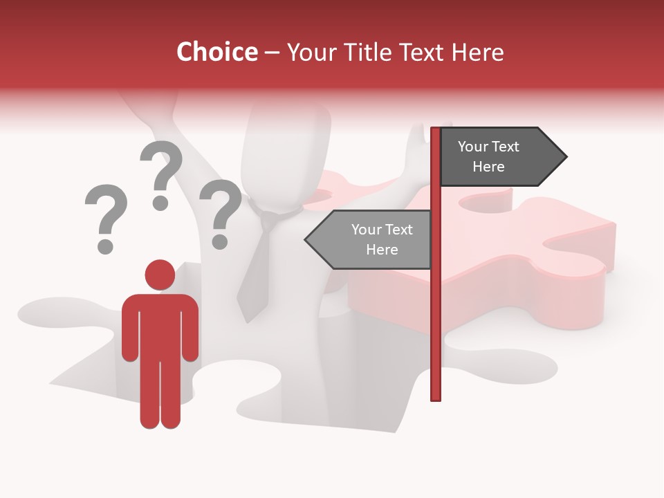Puzzle Icon Leadership PowerPoint Template