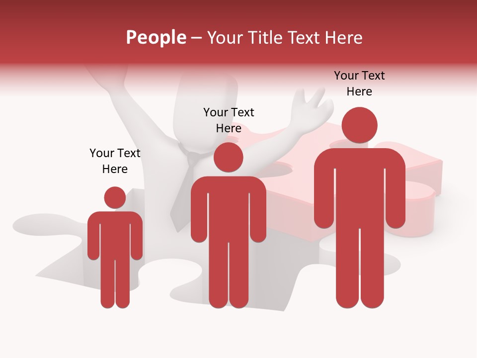 Puzzle Icon Leadership PowerPoint Template