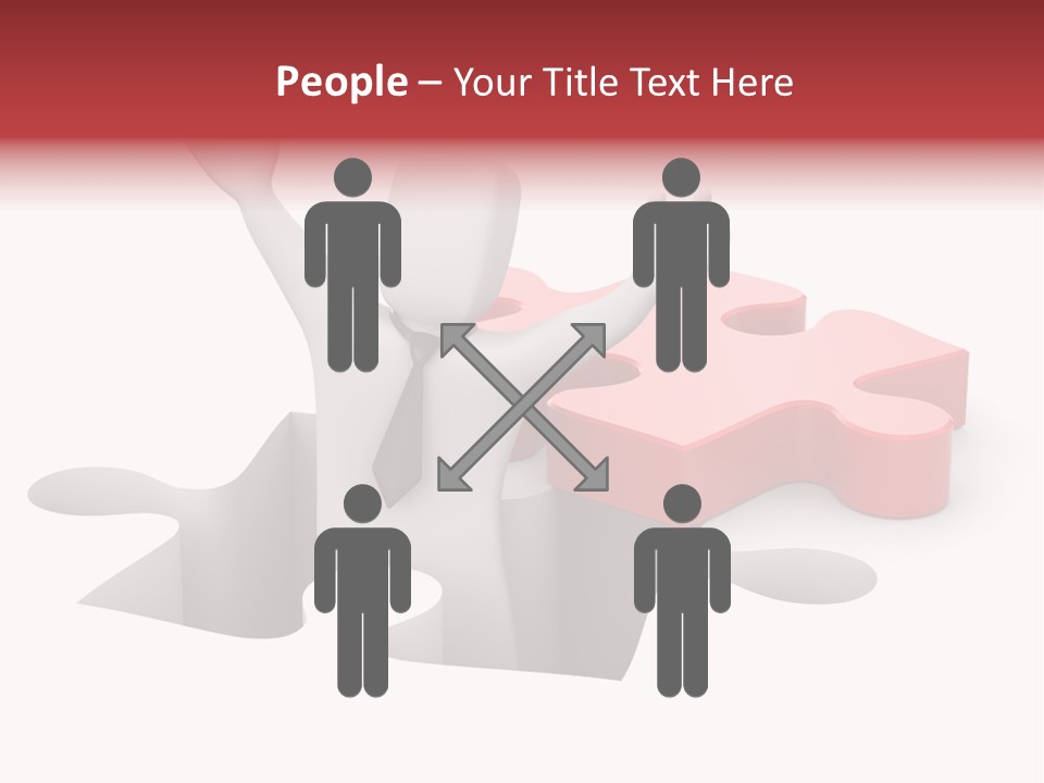 Puzzle Icon Leadership PowerPoint Template