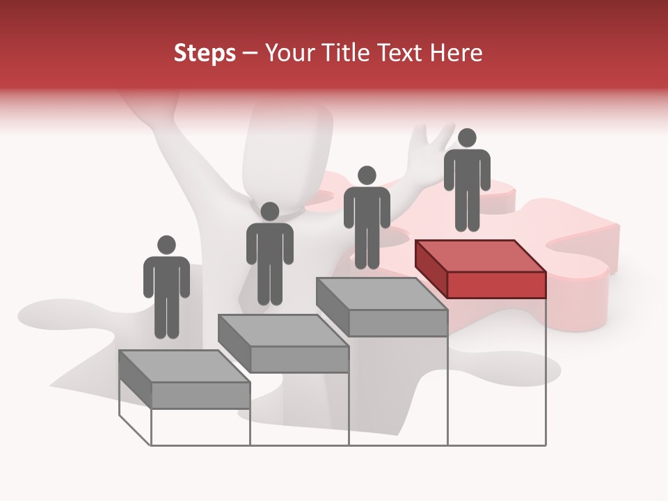 Puzzle Icon Leadership PowerPoint Template