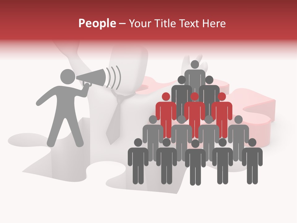 Puzzle Icon Leadership PowerPoint Template