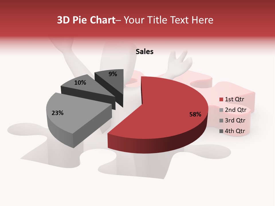 Puzzle Icon Leadership PowerPoint Template