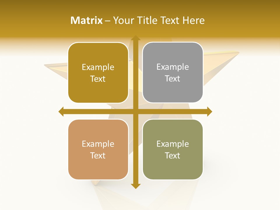 Award Single Object Brushed PowerPoint Template