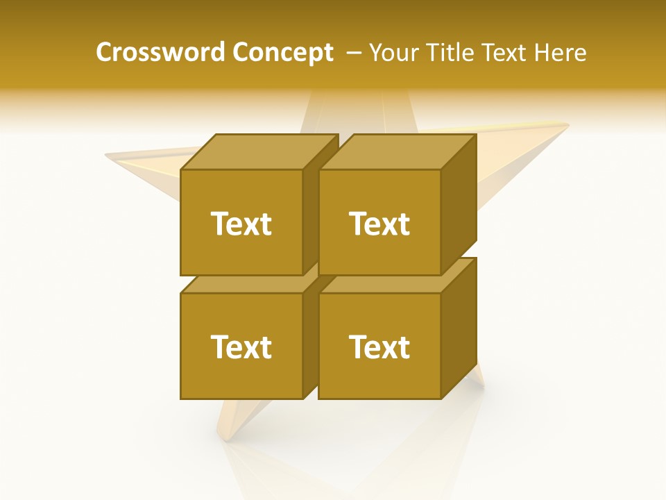 Award Single Object Brushed PowerPoint Template
