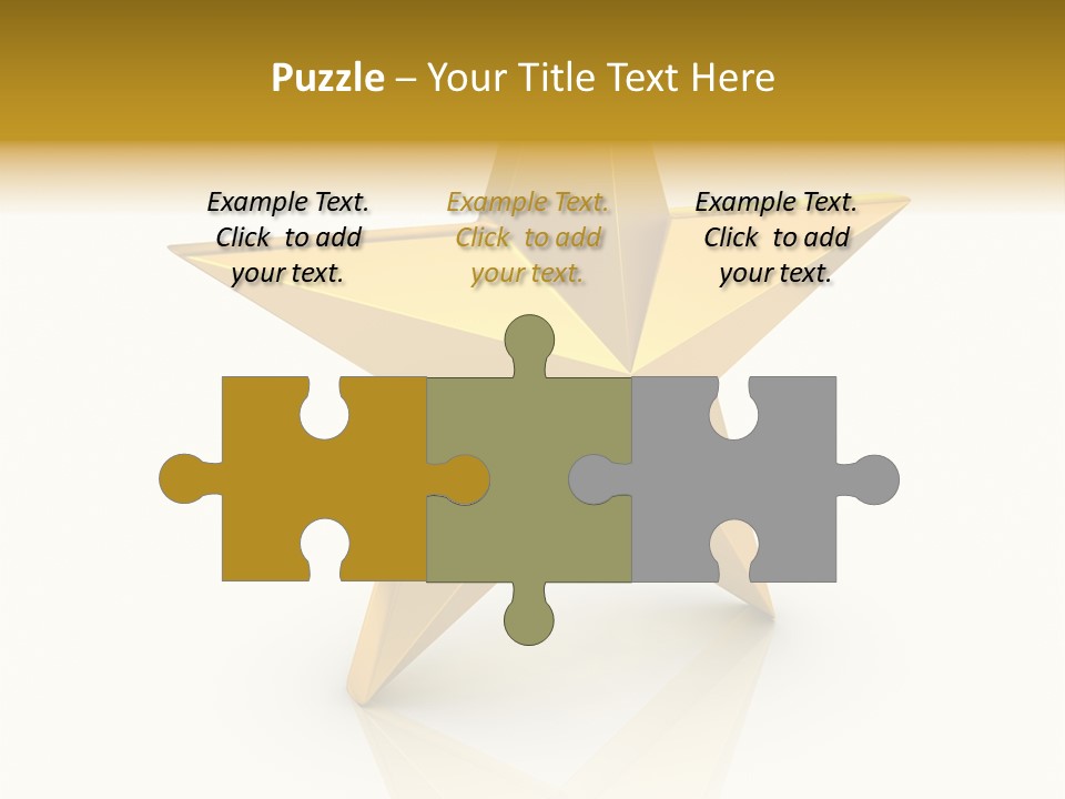 Award Single Object Brushed PowerPoint Template