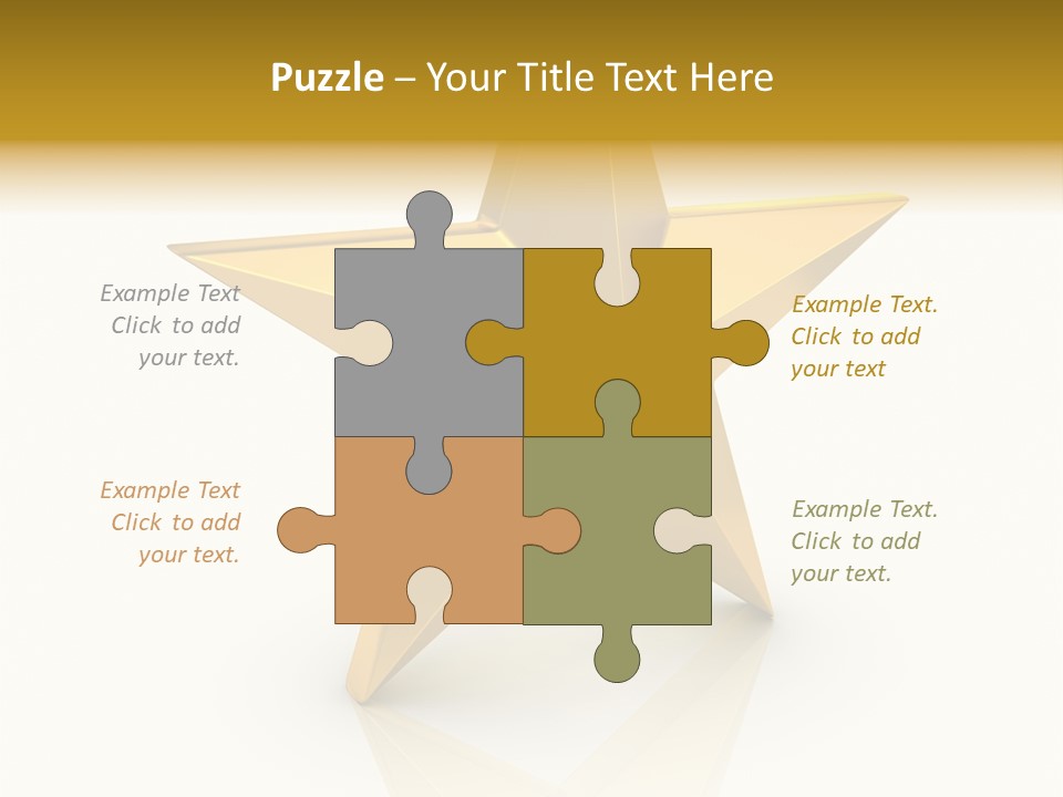 Award Single Object Brushed PowerPoint Template