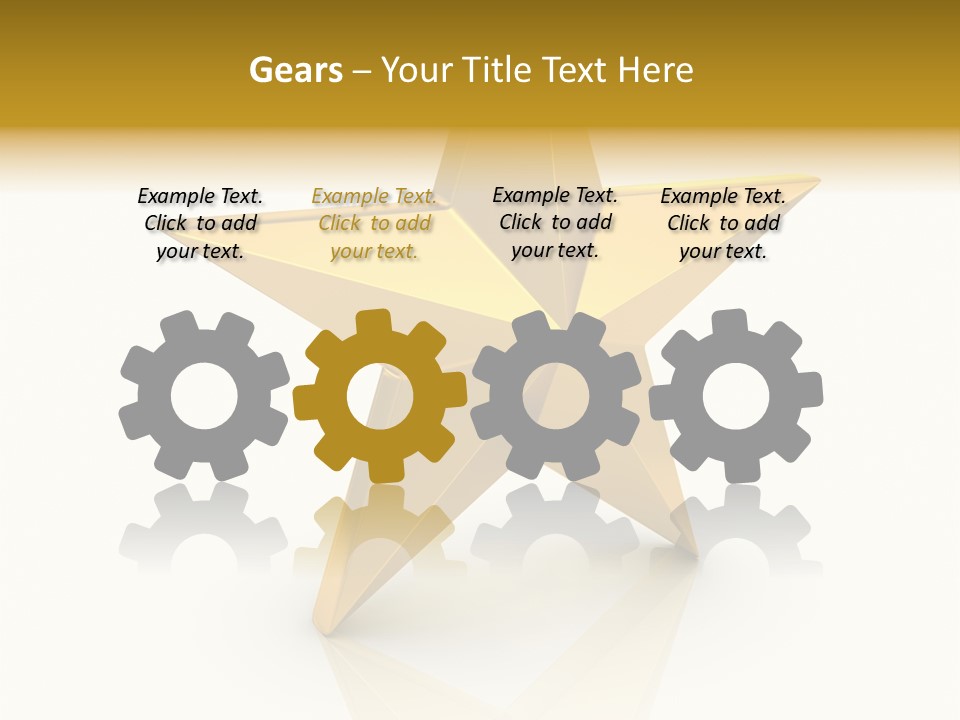 Award Single Object Brushed PowerPoint Template