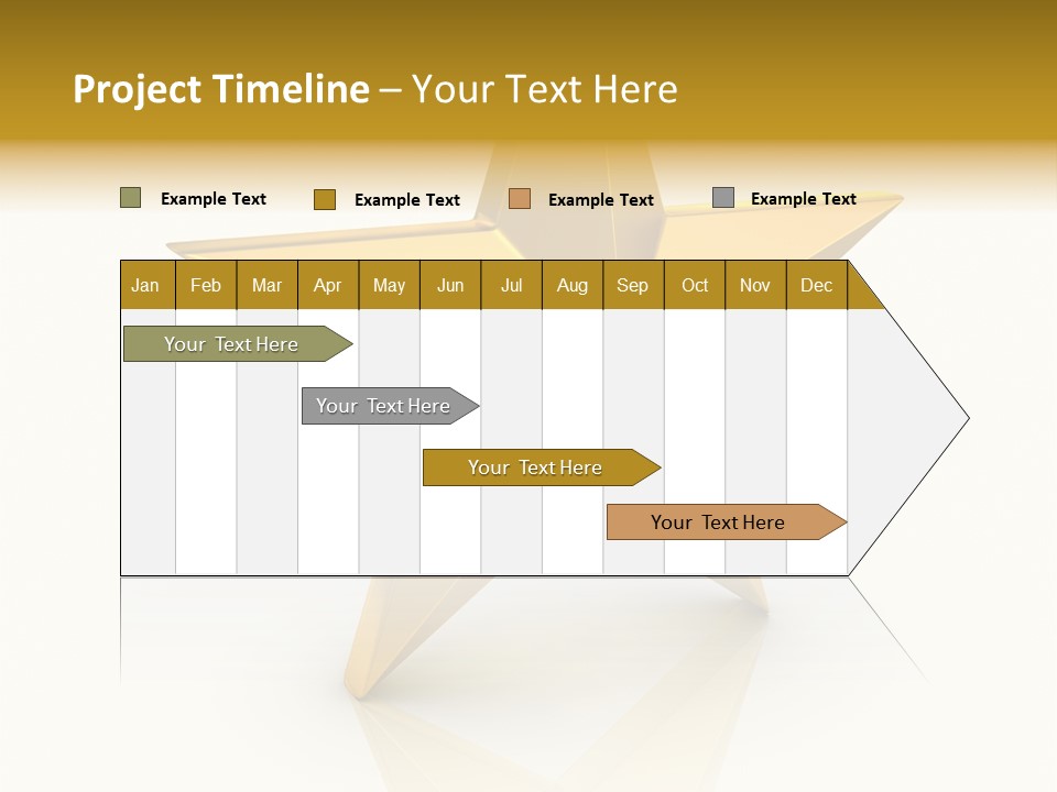 Award Single Object Brushed PowerPoint Template