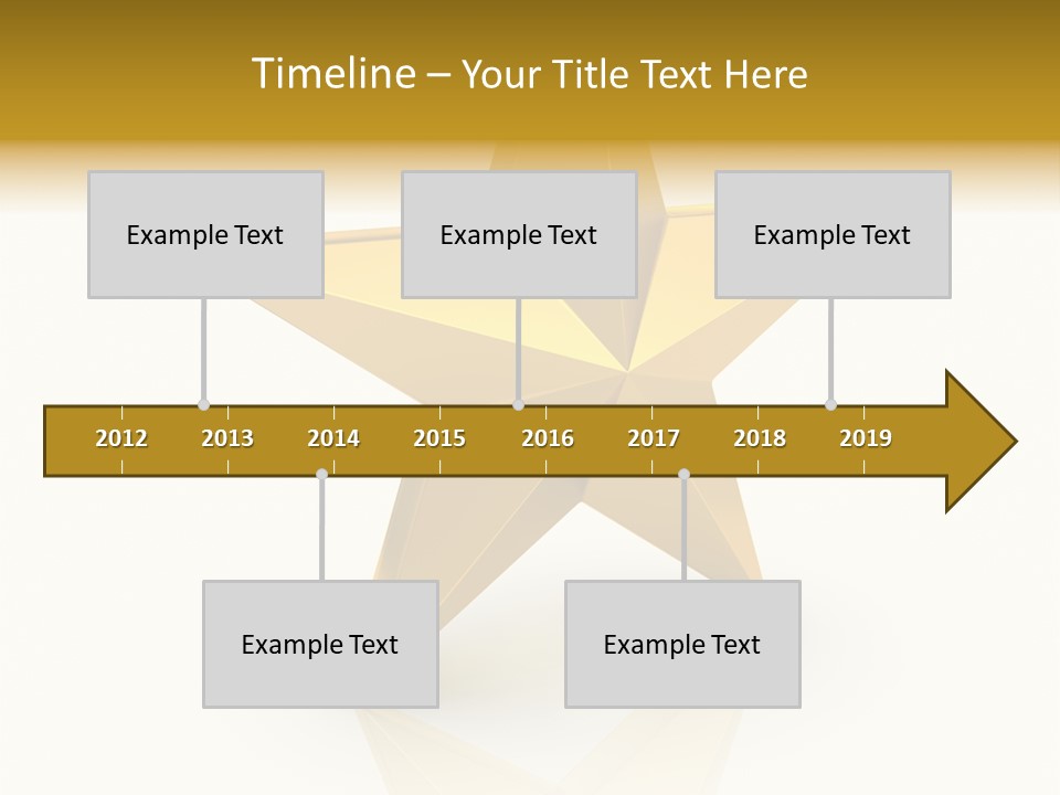 Award Single Object Brushed PowerPoint Template