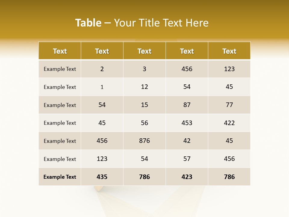 Award Single Object Brushed PowerPoint Template
