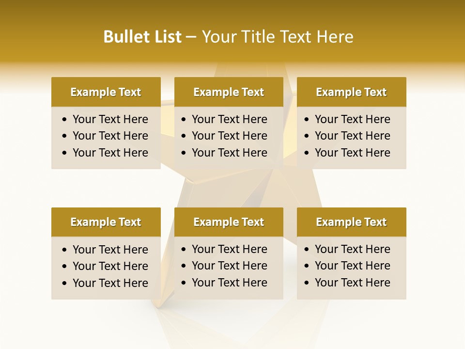 Award Single Object Brushed PowerPoint Template
