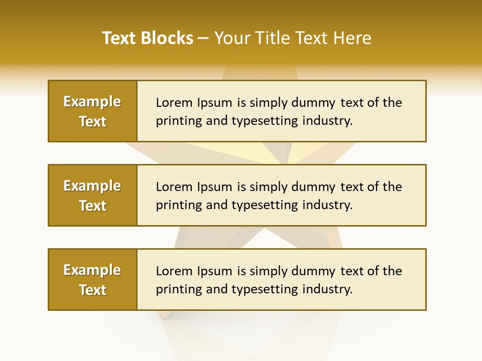 Award Single Object Brushed PowerPoint Template