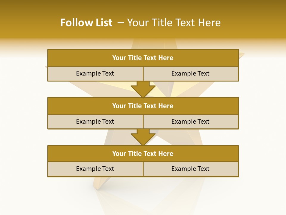 Award Single Object Brushed PowerPoint Template