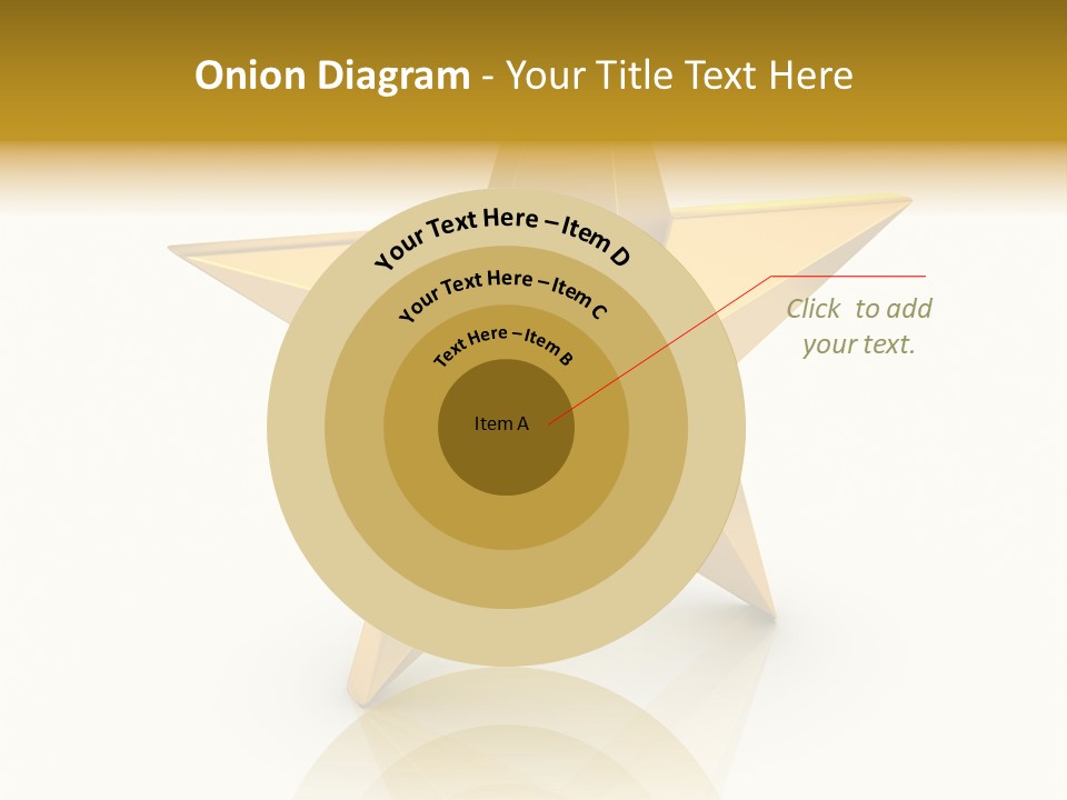 Award Single Object Brushed PowerPoint Template