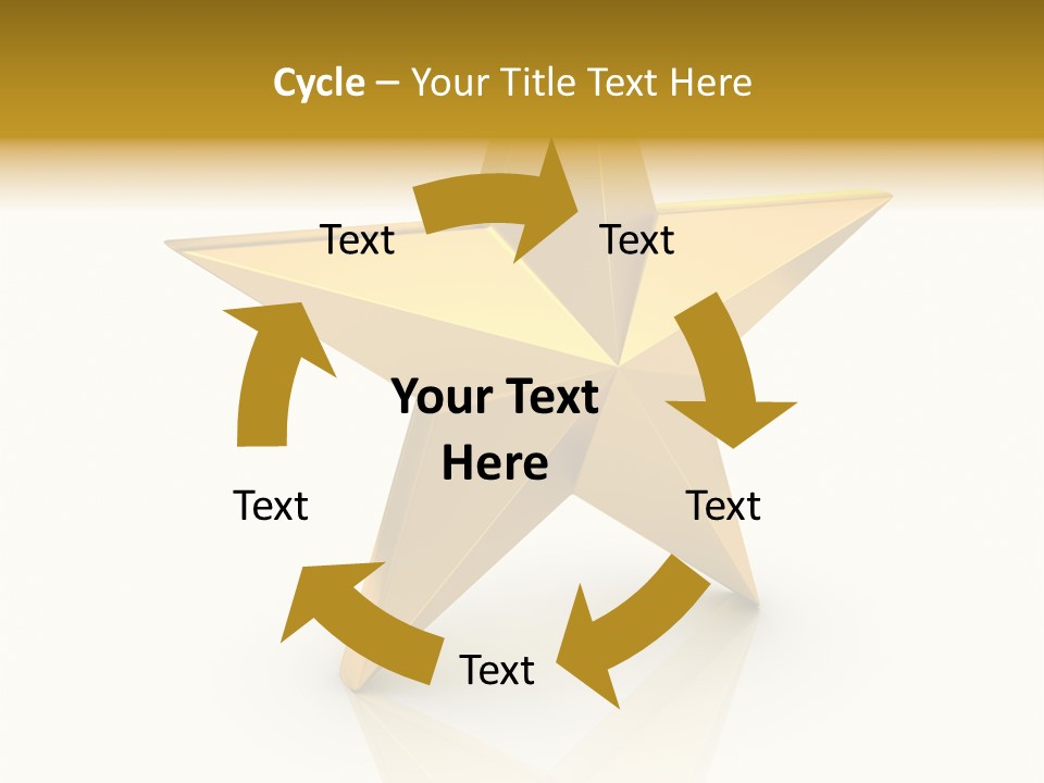 Award Single Object Brushed PowerPoint Template