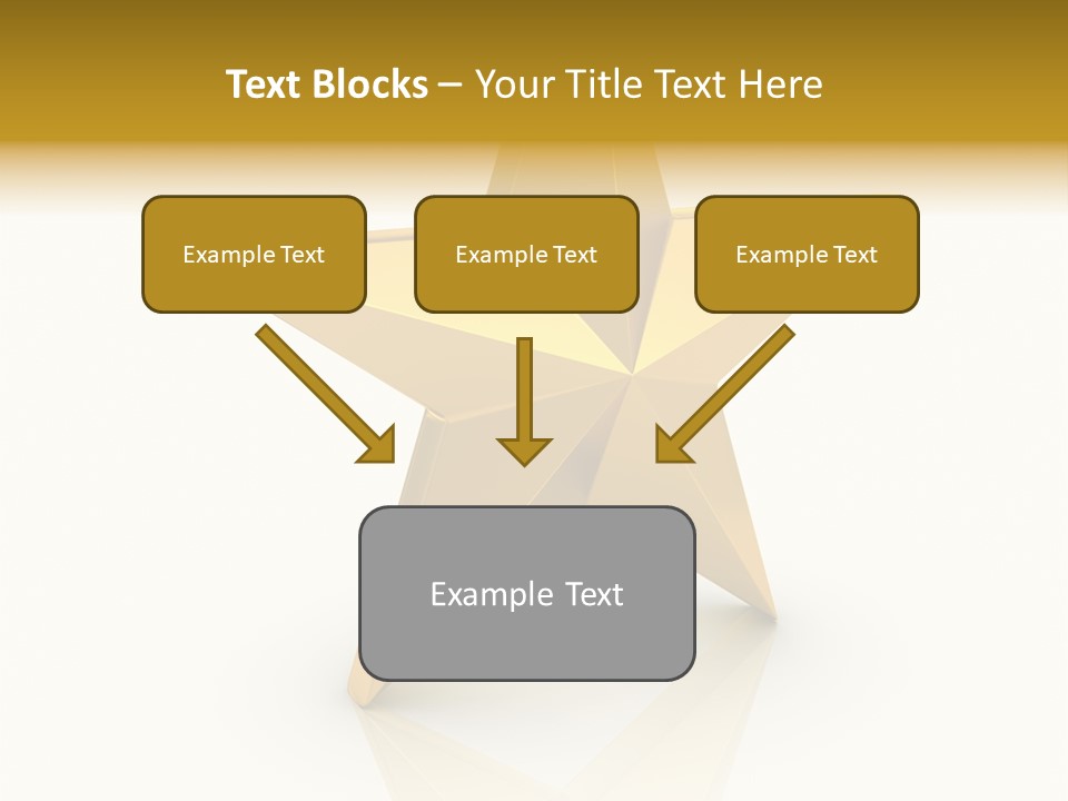 Award Single Object Brushed PowerPoint Template
