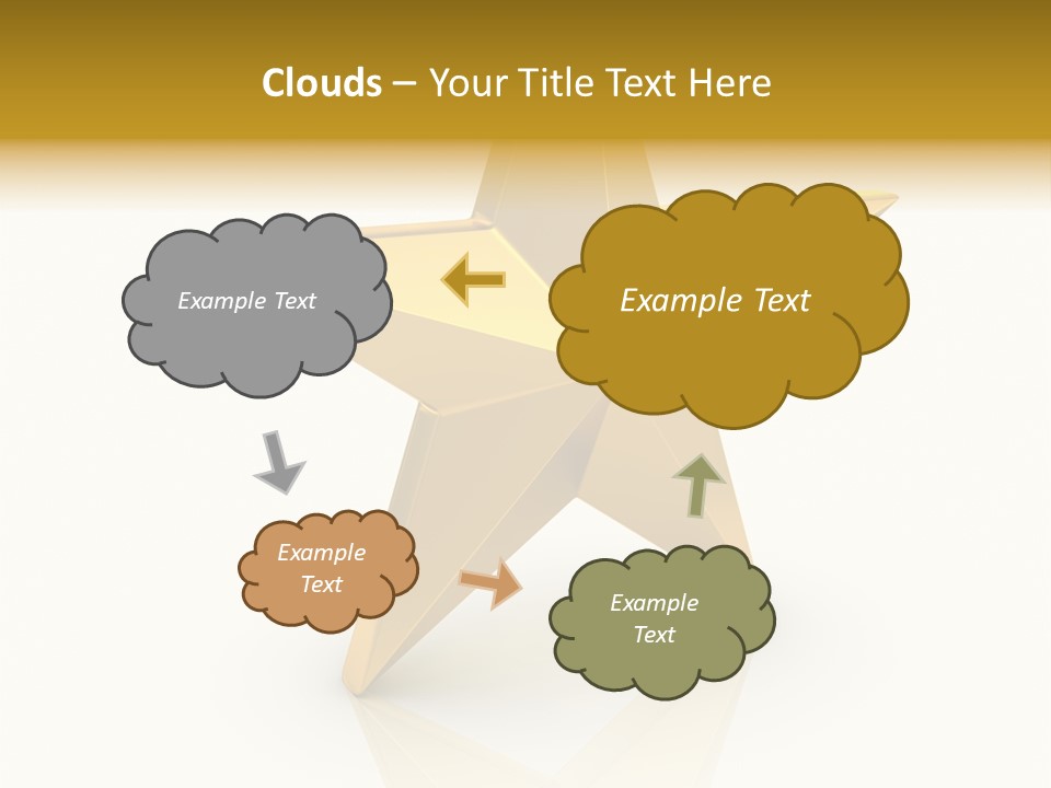 Award Single Object Brushed PowerPoint Template