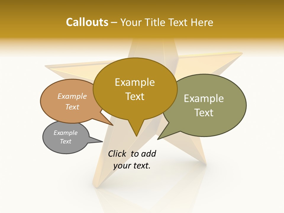 Award Single Object Brushed PowerPoint Template