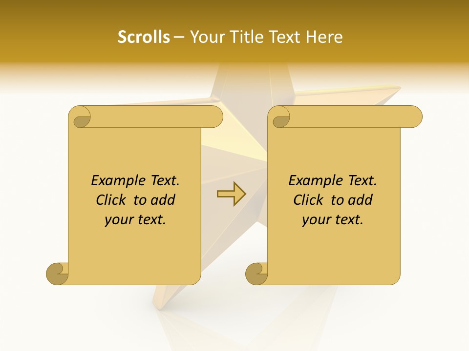 Award Single Object Brushed PowerPoint Template