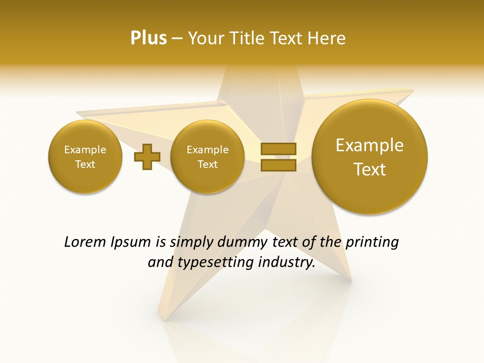 Award Single Object Brushed PowerPoint Template