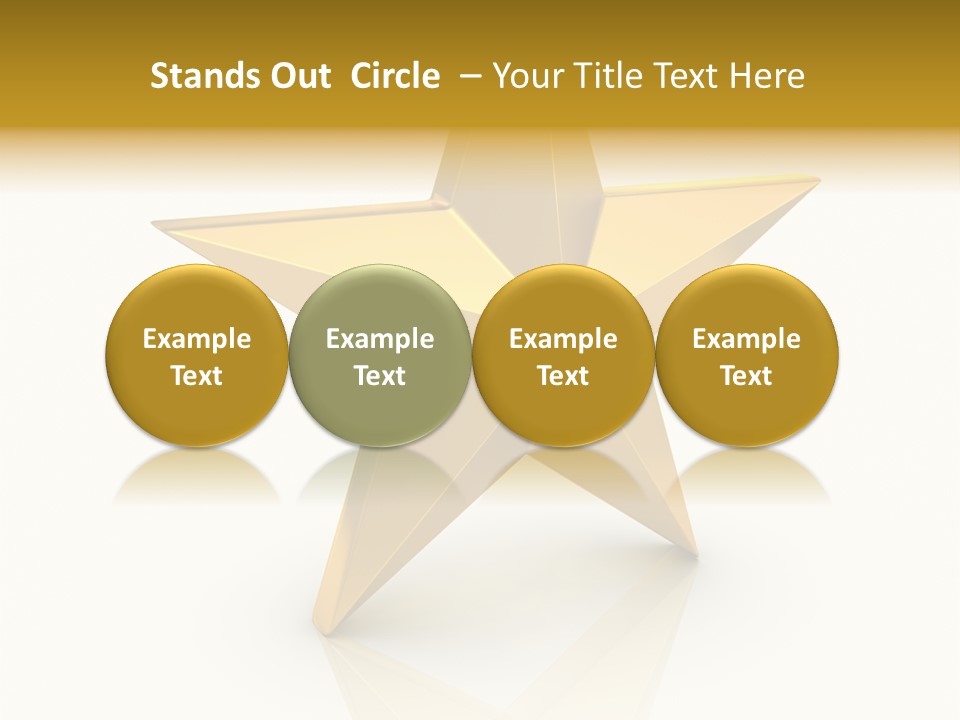 Award Single Object Brushed PowerPoint Template