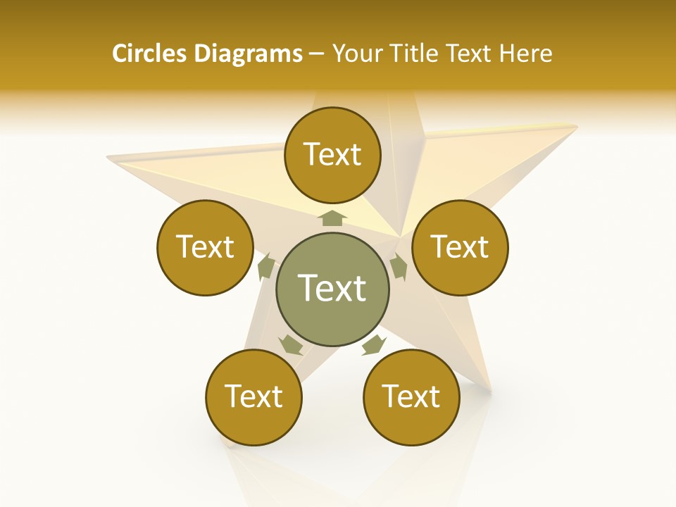 Award Single Object Brushed PowerPoint Template