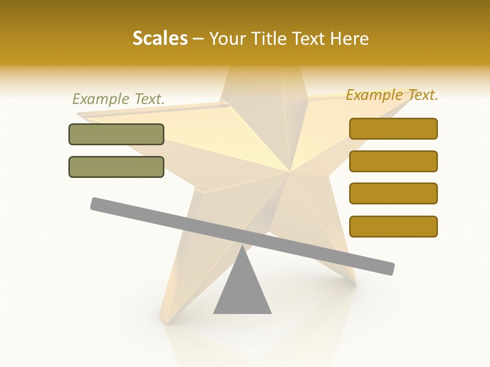Award Single Object Brushed PowerPoint Template