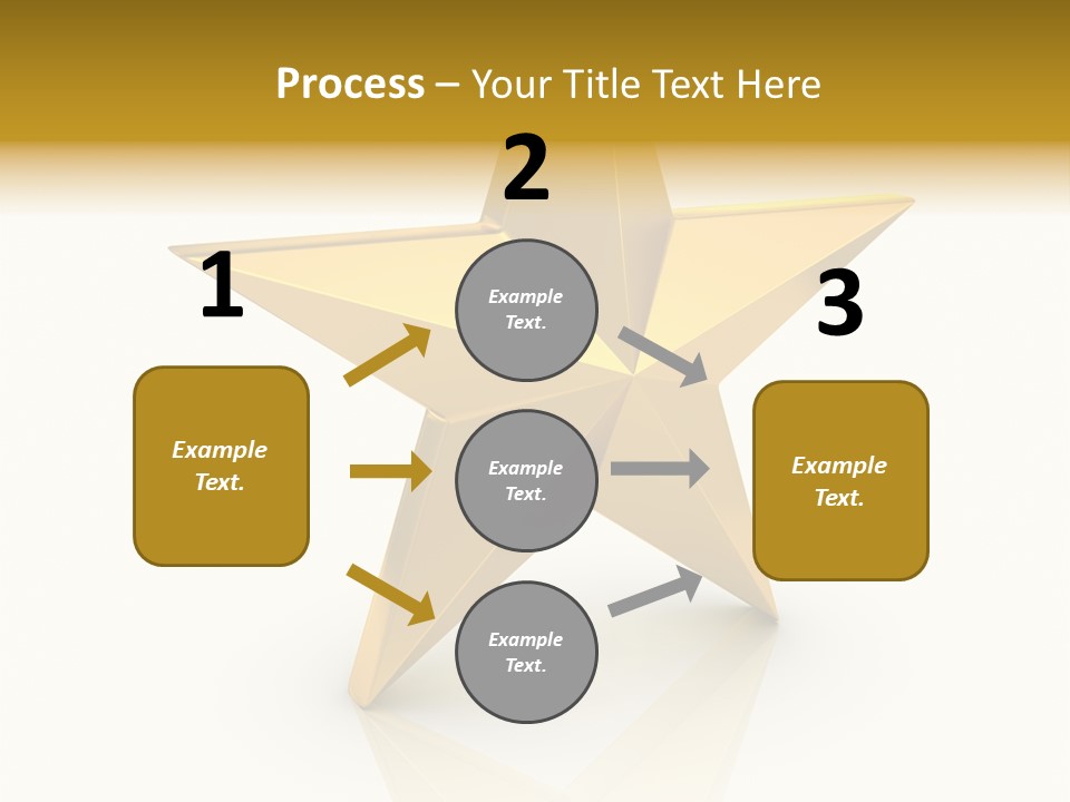 Award Single Object Brushed PowerPoint Template