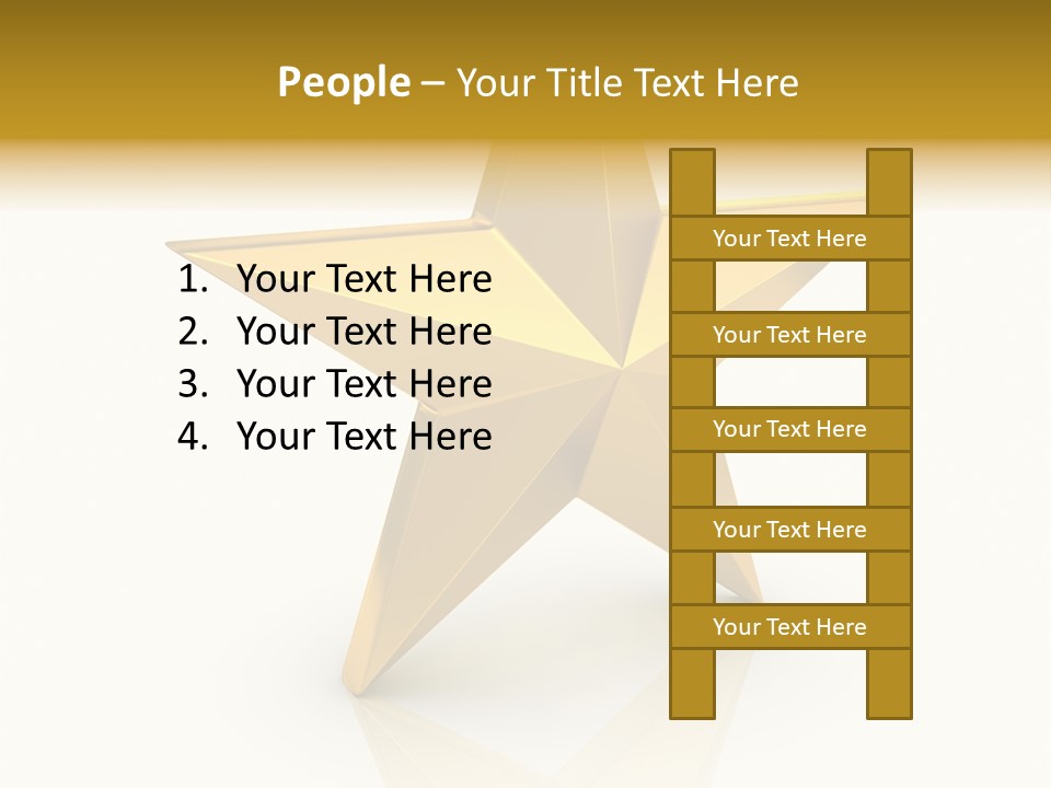 Award Single Object Brushed PowerPoint Template
