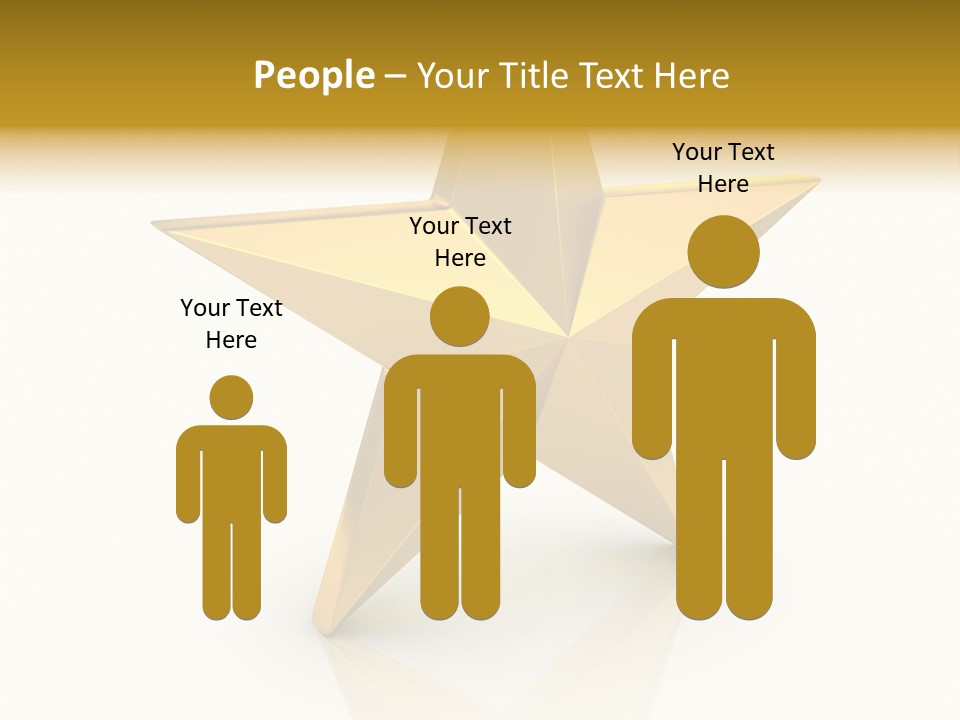 Award Single Object Brushed PowerPoint Template