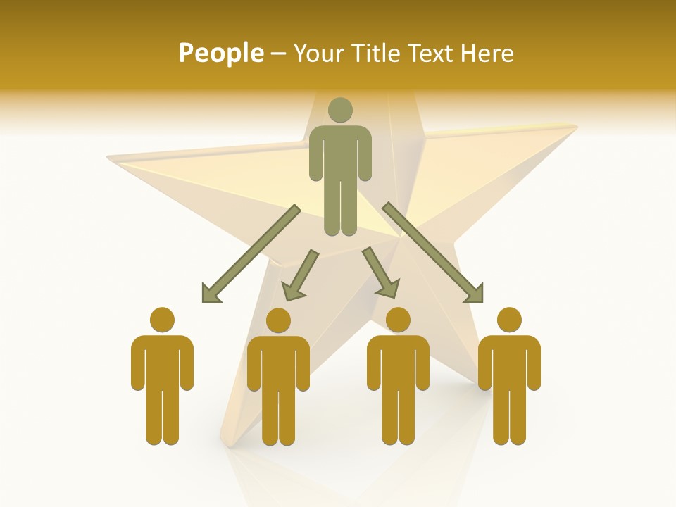 Award Single Object Brushed PowerPoint Template