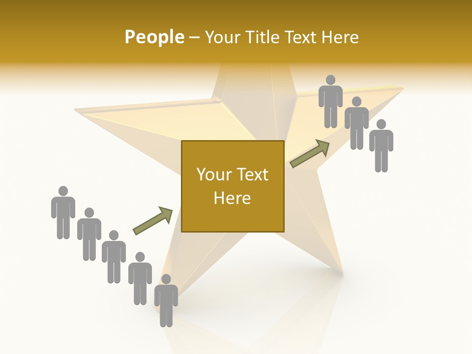 Award Single Object Brushed PowerPoint Template