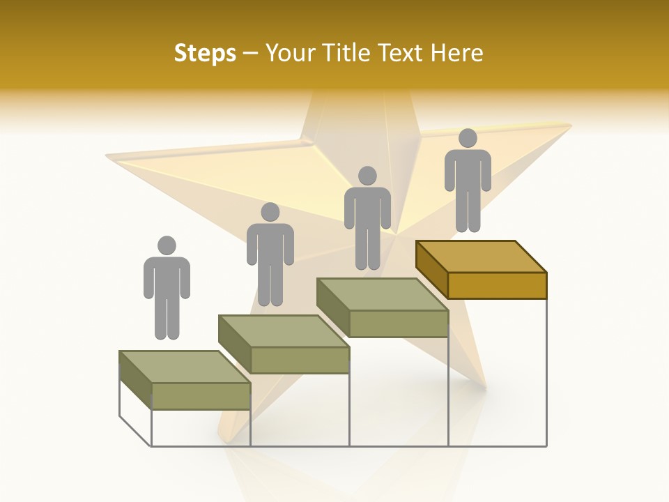 Award Single Object Brushed PowerPoint Template