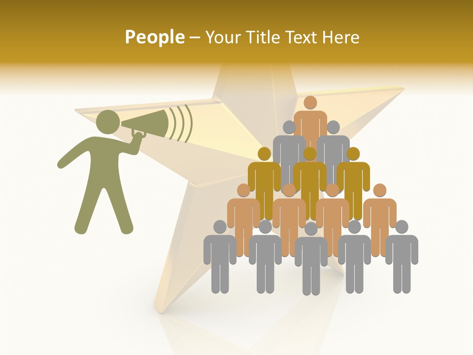 Award Single Object Brushed PowerPoint Template