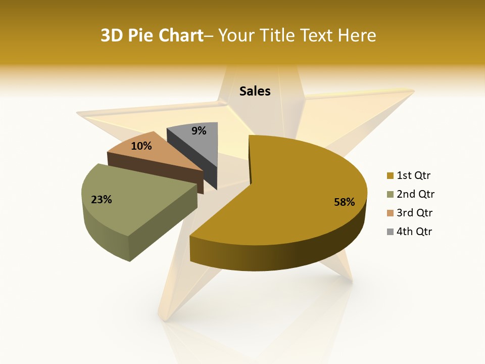Award Single Object Brushed PowerPoint Template