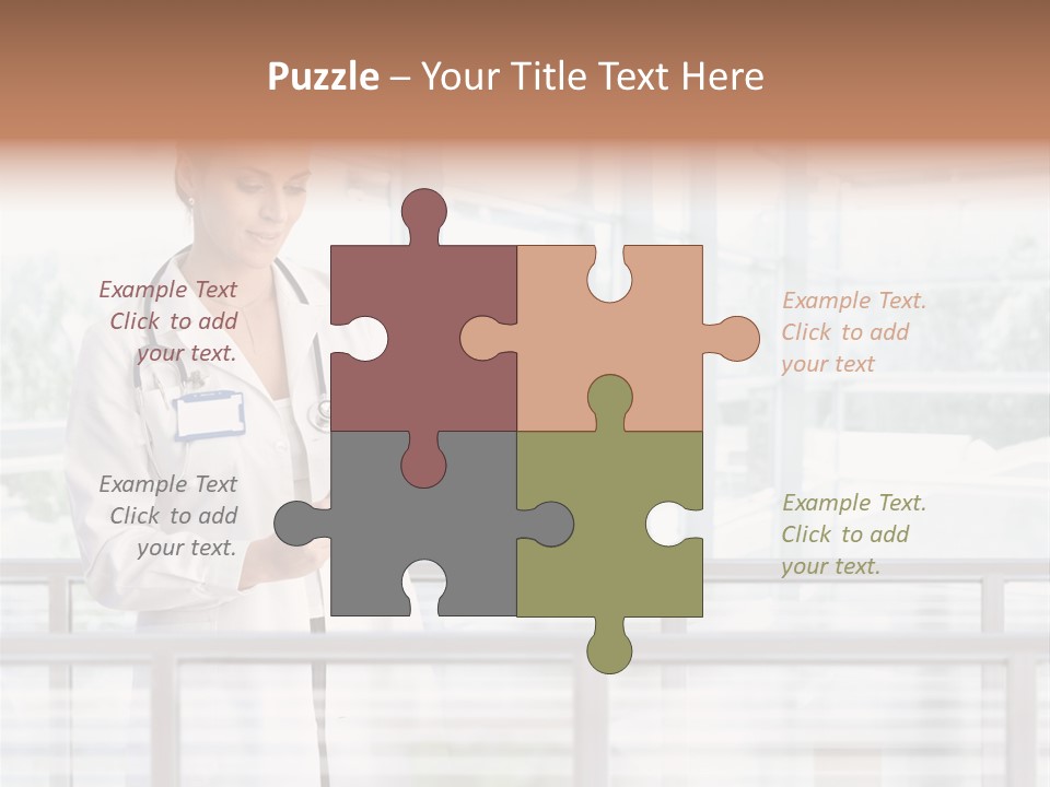 Medication Doctor Touchscreen PowerPoint Template
