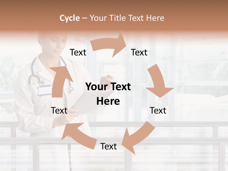 Medication Doctor Touchscreen PowerPoint Template