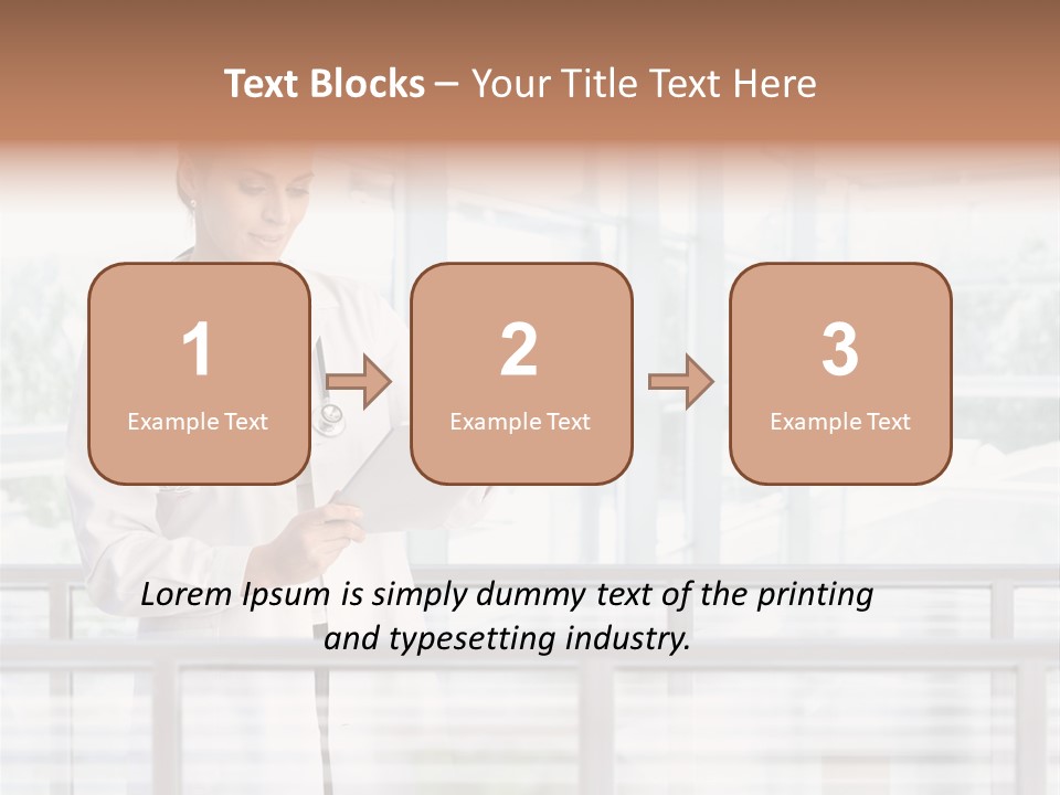 Medication Doctor Touchscreen PowerPoint Template