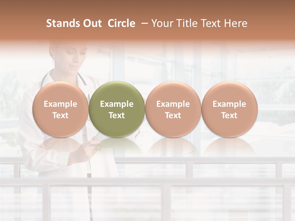 Medication Doctor Touchscreen PowerPoint Template