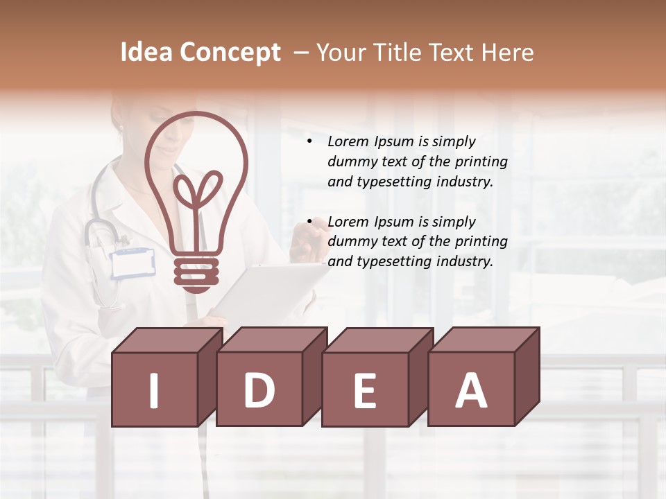 Medication Doctor Touchscreen PowerPoint Template